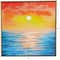 Multi Colored Canvas Handmade Ocean Sunset Landscape Framed Wall Art with Gold Frame 37" x 1" x 37"